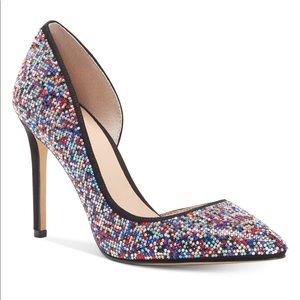 INC rhinestone heels